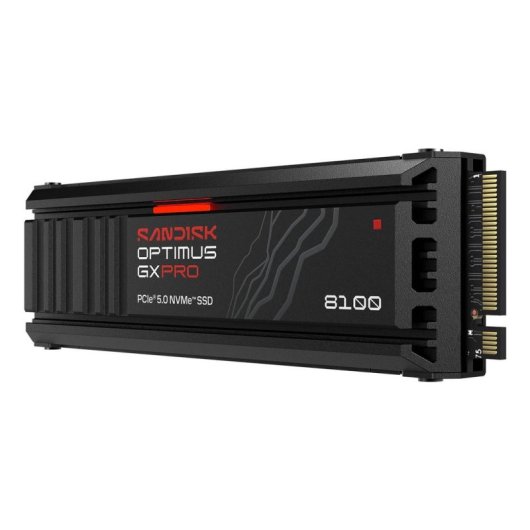 Disco Duro SanDisk Optimus GX PRO 8100 4TB M.2 SSD 14900MB/s Heatsink