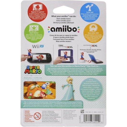 Figura Amiibo Nintendo Rosalina Serie Super Mario con Tecnología NFC