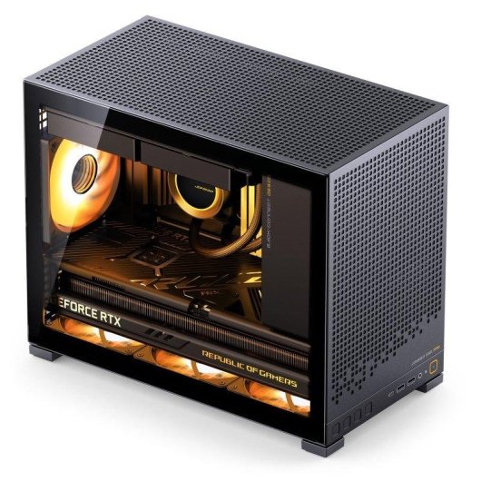 Torre Jonsbo D32 Pro Vidro Temperado Preto Compacta Gaming RGB