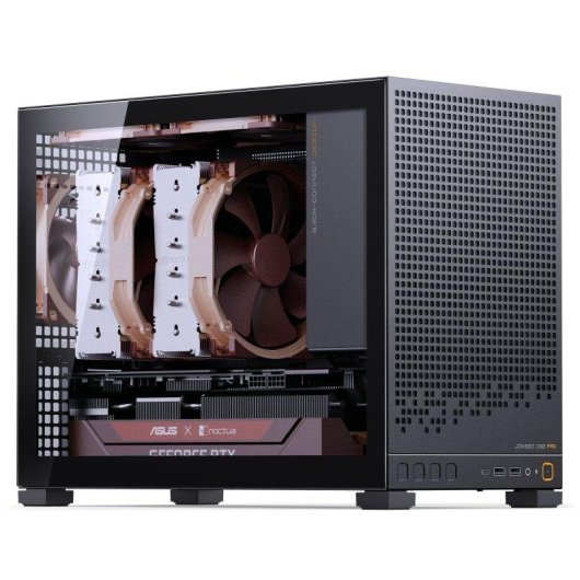 Torre Jonsbo D32 Pro Vidro Temperado Preto Compacta Gaming RGB