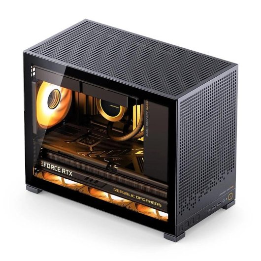 Torre Jonsbo D32 Pro Vidro Temperado Preto Compacta Gaming RGB