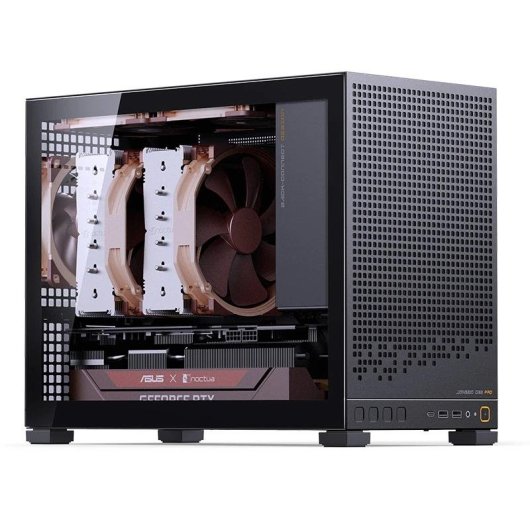 Torre Jonsbo D32 Pro Vidro Temperado Preto Compacta Gaming RGB