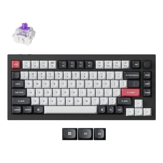 Teclado Keychron Q1 HE magnético Hall Effect inalámbrico con switches ajustables y RGB
