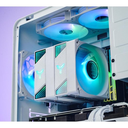 Refrigeración Aire Jonsbo Socket Intel LGA 115X/1200/1700/1851 AMD AM4/AM5 CR-3000 ARGB Blanco 2x120mm LED RGB