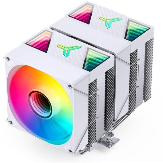 Refrigeración Aire Jonsbo Socket Intel LGA 1700/1200/115X/2011 AMD AM4/AM5 92mm CR-1400 DV2 ARGB Blanco