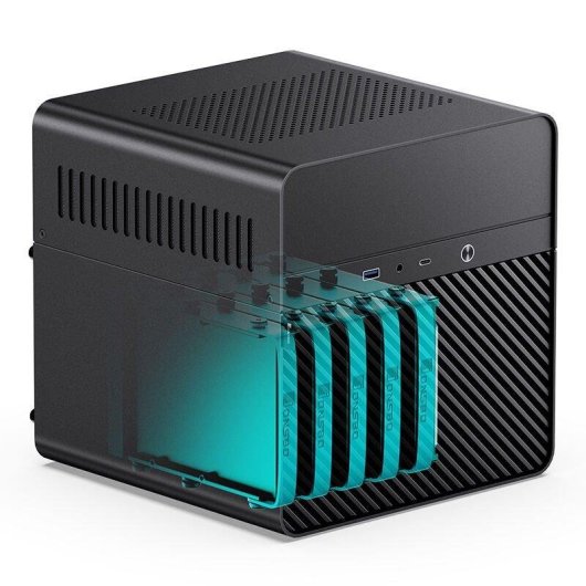 Caixa PC Jonsbo N2 Preta Mini-ITX Alumínio Aço Compacta