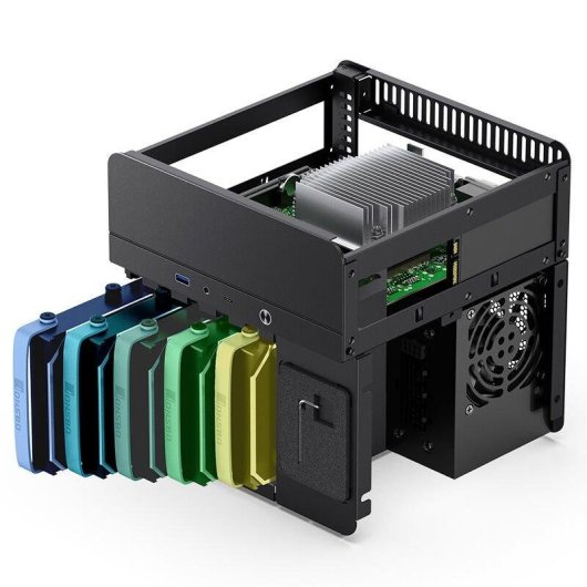 Caixa PC Jonsbo N2 Preta Mini-ITX Alumínio Aço Compacta