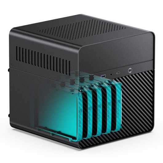 Caixa PC Jonsbo N2 Preta Mini-ITX Alumínio Aço Compacta