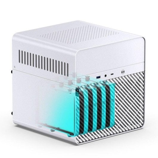 Caixa PC Jonsbo N2 Branco Mini-ITX Alumínio Aço Compacta