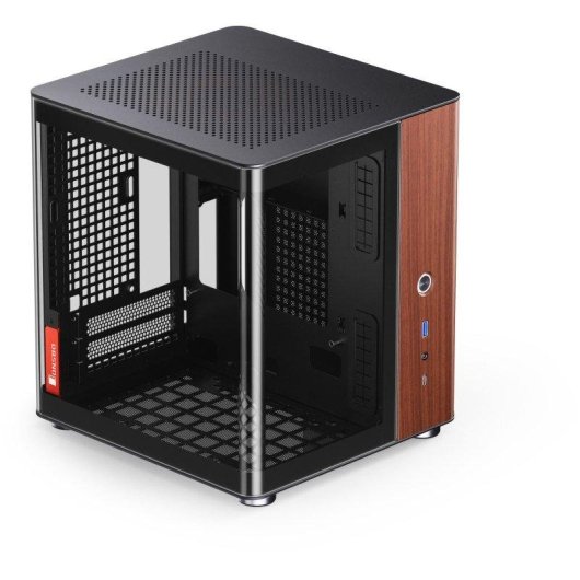 Case PC Jonsbo Tk-0 Nero Mini-ITX Pannelli Noce Gestione Cavi