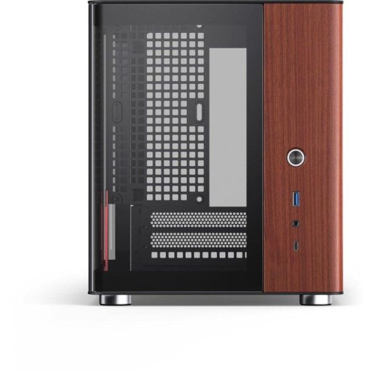 Case PC Jonsbo Tk-0 Nero Mini-ITX Pannelli Noce Gestione Cavi