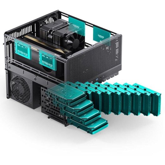 Torre ATX Jonsbo N5 Preto Midi Tower Vidro Lateral Gaming