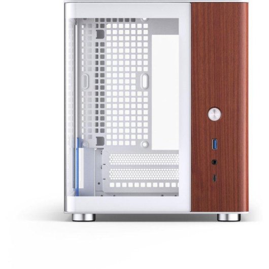 Case Jonsbo Tk-0 Bianco Mini-ITX Legno Noce Gestione Cavi