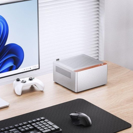 Caixa Jonsbo N10 Cinza Mini-ITX Alumínio 4,5L 4xSSD 2xVentoinhas