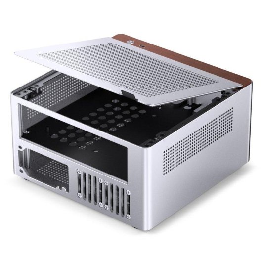 Caixa Jonsbo N10 Cinza Mini-ITX Alumínio 4,5L 4xSSD 2xVentoinhas