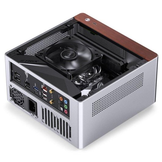 Caixa Jonsbo N10 Cinza Mini-ITX Alumínio 4,5L 4xSSD 2xVentoinhas