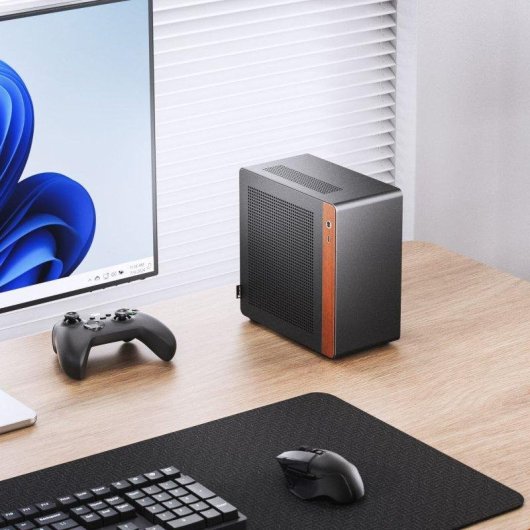 Caixa Jonsbo N10 Preta Mini-ITX Alumínio 4,5L Ventoinhas SSD