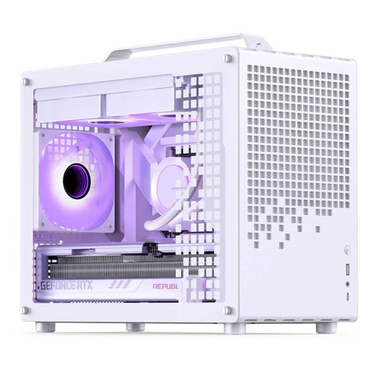Case PC Jonsbo Z20 Bianco Mini Tower Vetro Temperato Micro ATX