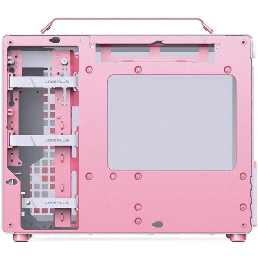 Torre Jonsbo Z20 Branco/Rosa Mini Tower Micro ATX Vidro Temperado