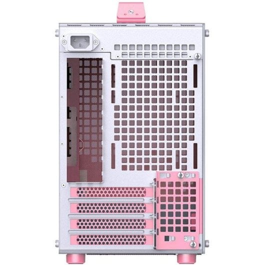 Torre Jonsbo Z20 Branco/Rosa Mini Tower Micro ATX Vidro Temperado