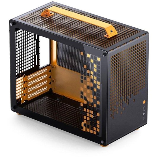 Case Jonsbo Z20 Nero Arancione Mini Tower Micro ATX Vetro Temperato