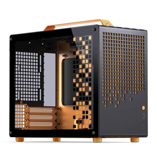 Case Jonsbo Z20 Nero Arancione Mini Tower Micro ATX Vetro Temperato