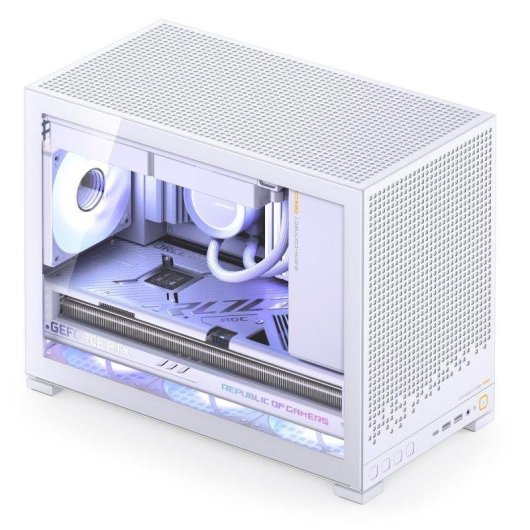 Torre Jonsbo D32 Pro Vidro Temperado Branco Compacta 24L M-ATX