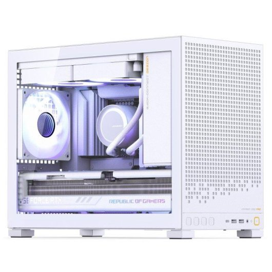 Torre Jonsbo D32 Pro Vidro Temperado Branco Compacta 24L M-ATX