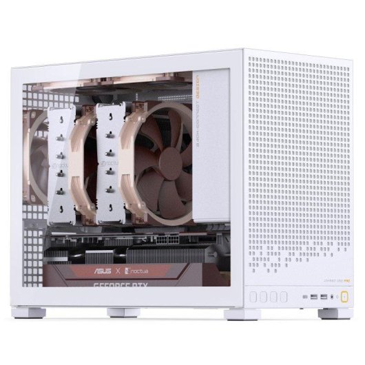 Torre Jonsbo D32 Pro Vidro Temperado Branco Compacta 24L M-ATX