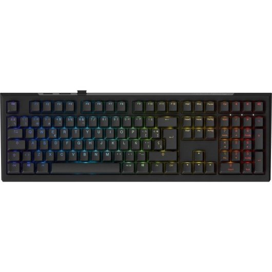 Teclado Ducky One X Wireless mecánico con switches inductivos y RGB completo
