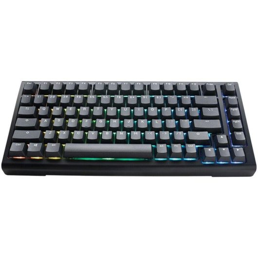 Teclado Ducky Tinker65 75% mecánico barebone con RGB y keycaps PBT double-shot