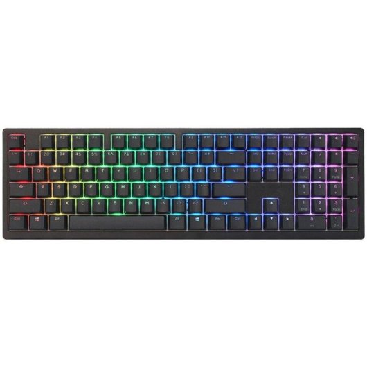 Tastiera Ducky Zero 6108 Classic Black RGB Tri-mode Connect MX2A-Red (ES)