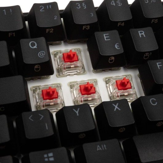 Teclado Ducky Mecha Pro SF mecánico con switches MX Red y RGB personalizable