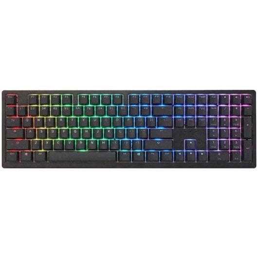 Clavier Ducky Zero 6108 Classic Black RGB Tri-mode Connect MX2A-Silver (ES)