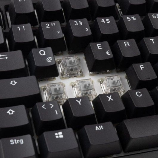 Teclado Ducky Tinker65 75% mecánico RGB con interruptores MX Speed Silver