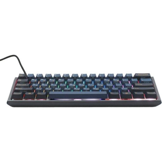 Teclado Ducky One 3 Pro Nazca Line mecánico compacto 60% RGB con polling rate 8k y switches Cherry MX2A brown