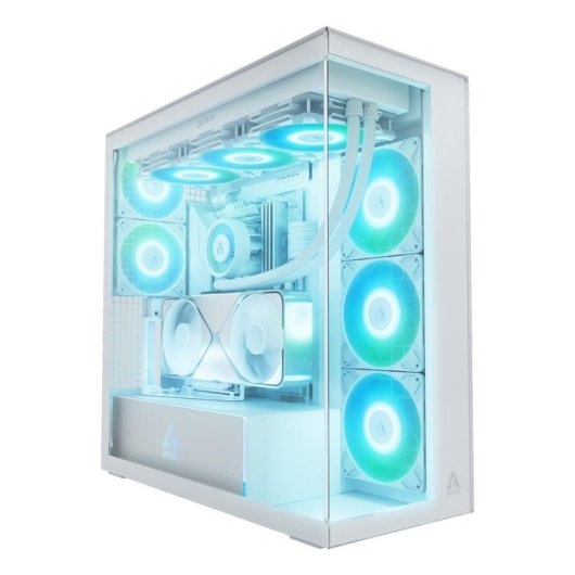 Torre Arctic Xtender VG ARGB Vidro Temperado Branco E-ATX Gaming