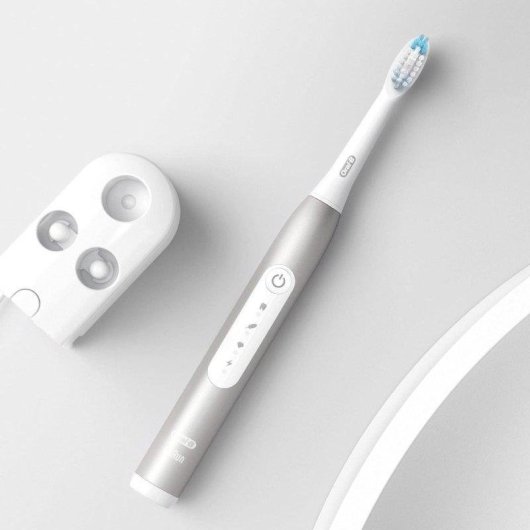 Escova de dentes Oral-B Pulsonic Slim Luxe 4000 Sónica 62000 movimentos Platina