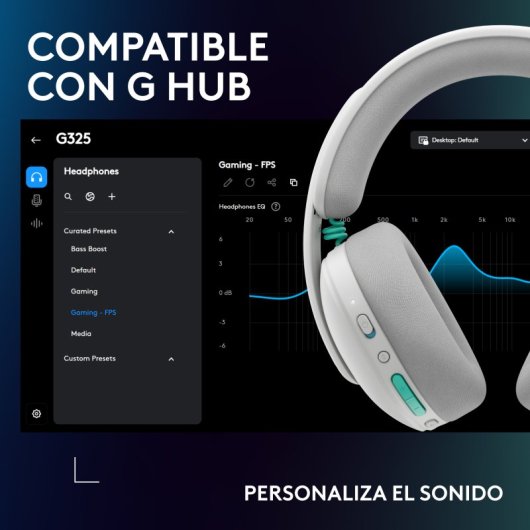 Auriculares Logitech G G325 LIGHTSPEED draadloos Bluetooth Gaming Wit