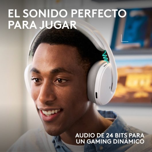 Auriculares Logitech G G325 LIGHTSPEED draadloos Bluetooth Gaming Wit