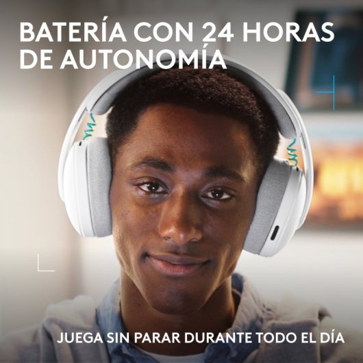 Auriculares Logitech G G325 LIGHTSPEED draadloos Bluetooth Gaming Wit