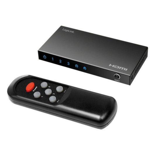 Conmutador HDMI LogiLink HD0062 3 entradas 1 salida 4K USB Tipo C