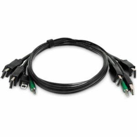 Cable KVM StarTech DisplayPort Doble 1,8m USB 2.0 Audio 3.5mm