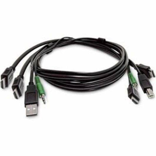 Cable KVM StarTech HDMI Doble 1,8 m USB 2.0 Audio 3.5 mm Universalmente Compatible