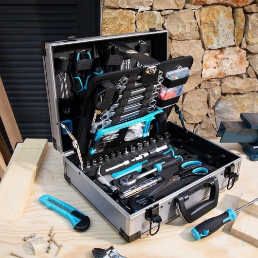 Werkzeugkoffer Cecotec Toolbox 8000 Pro 380 Teile Aluminium CR-V S2