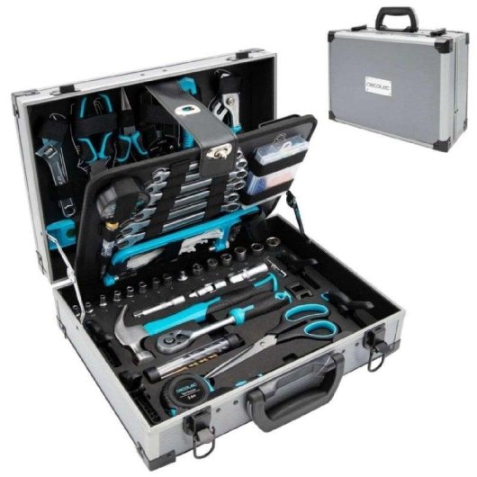 Werkzeugkoffer Cecotec Toolbox 8000 Pro 380 Teile Aluminium CR-V S2