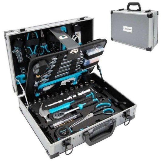 Werkzeugkoffer Cecotec Toolbox 8000 Pro 380 Teile Aluminium CR-V S2