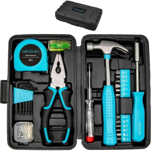 Caixa de ferramentas Cecotec Toolbox Easygo 68 peças ultracompacta portátil