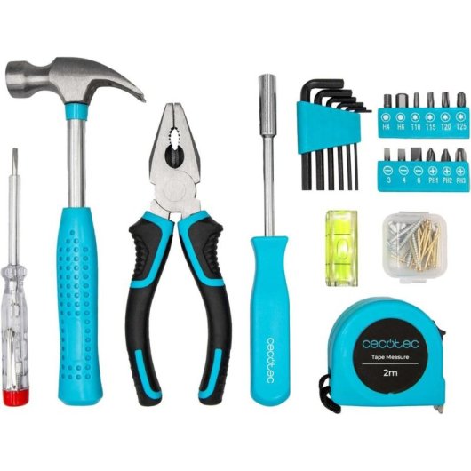 Caixa de ferramentas Cecotec Toolbox Easygo 68 peças ultracompacta portátil