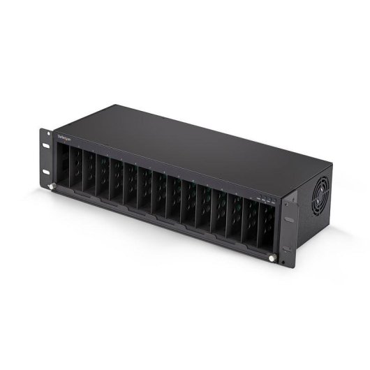 Châssis rack StarTech MCM15-MEDIA-CHASSIS 15 slots alimentation redondante